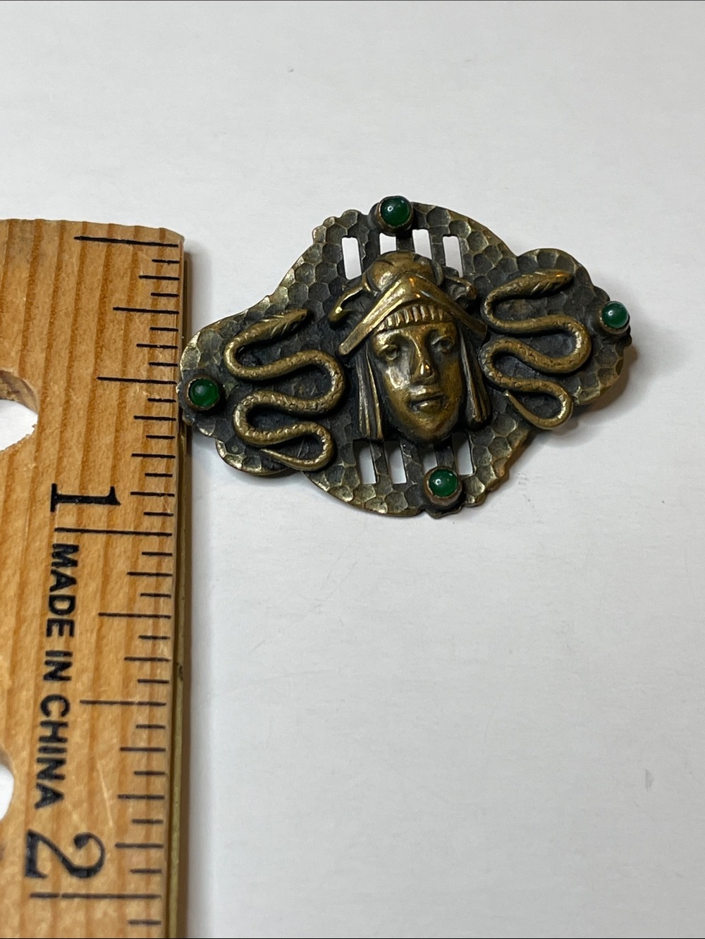 Vintage Egyptian Revival Pharaoh Victoria Era Brooch - Picture 8 of 8